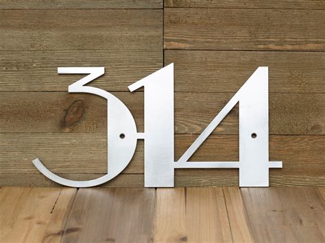 house numbers metal 4 inch